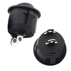 10Pcs SPST Snap-In On-Off 2 Pin round Snap Rocker Boat Switch Black AC 250V 6A 125V 10A for Household Appliances Replacement