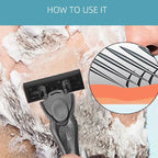 5PCS Shaving Machine for Men Five Layer Stainless Steel Manual Shaver Old Style Blades Replacement Cutter Head Tool Holders