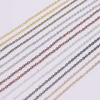 5 M/Lot Gold/Bronze Plated Necklace Chain for Jewelry Making Findings DIY Necklace Chains Materials Handmade Supplies